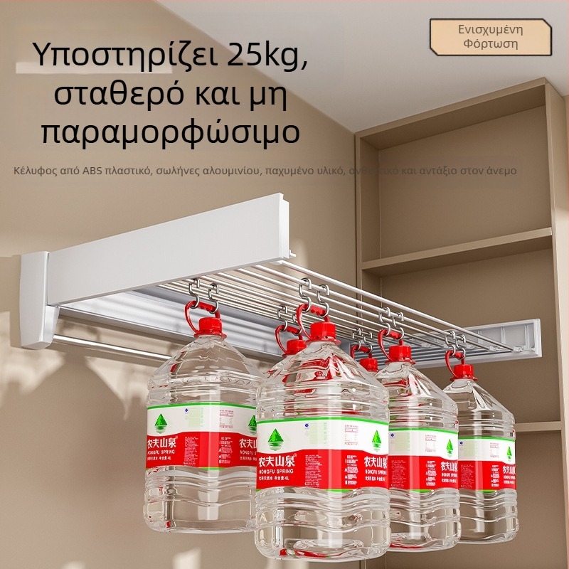 Αόρατη απλώστρα ρούχων μπάνιου, εσωτερικό μπαλκόνι, παράθυρο κόλπου, πτυσσόμενη, επιτοίχια τηλεσκοπική κρεμάστρα πετσετών, στεγνωτήριο ρούχων