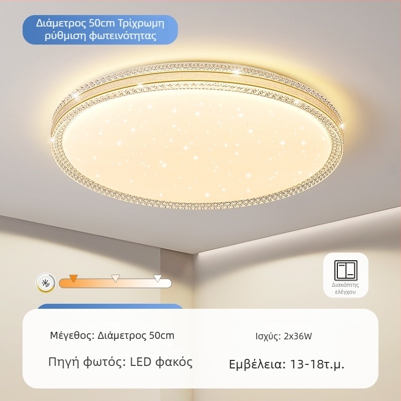Φωτιστικό οροφής LED, απλό μοντέρνο φωτιστικό σαλονιού, στρογγυλό δωμάτιο, γραφείο, μπαλκόνι, διάδρομο, νέο φωτιστικό