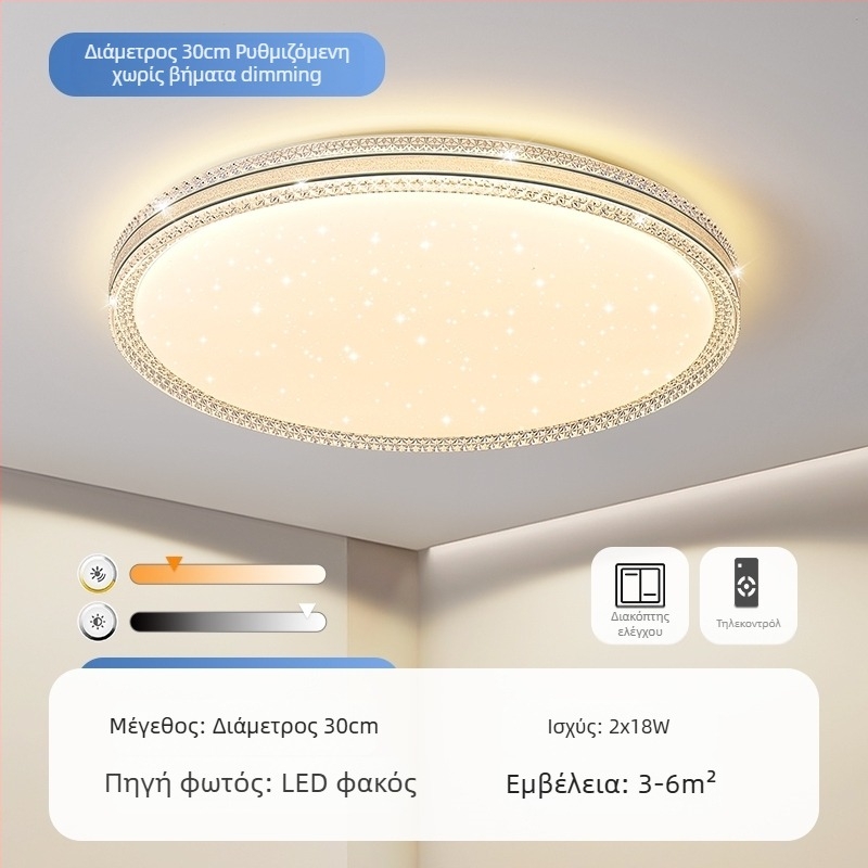 Φωτιστικό οροφής LED, απλό μοντέρνο φωτιστικό σαλονιού, στρογγυλό δωμάτιο, γραφείο, μπαλκόνι, διάδρομο, νέο φωτιστικό