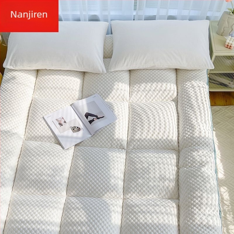 Nanjiren χειμώνα παχύρρευστο ζεστό κάλυμμα κρεβατιού σεντόνι στρώμα στρώματος στρώμα μαλακό μαξιλάρι οικιακό μονό διπλό μαλακό μαξιλάρι