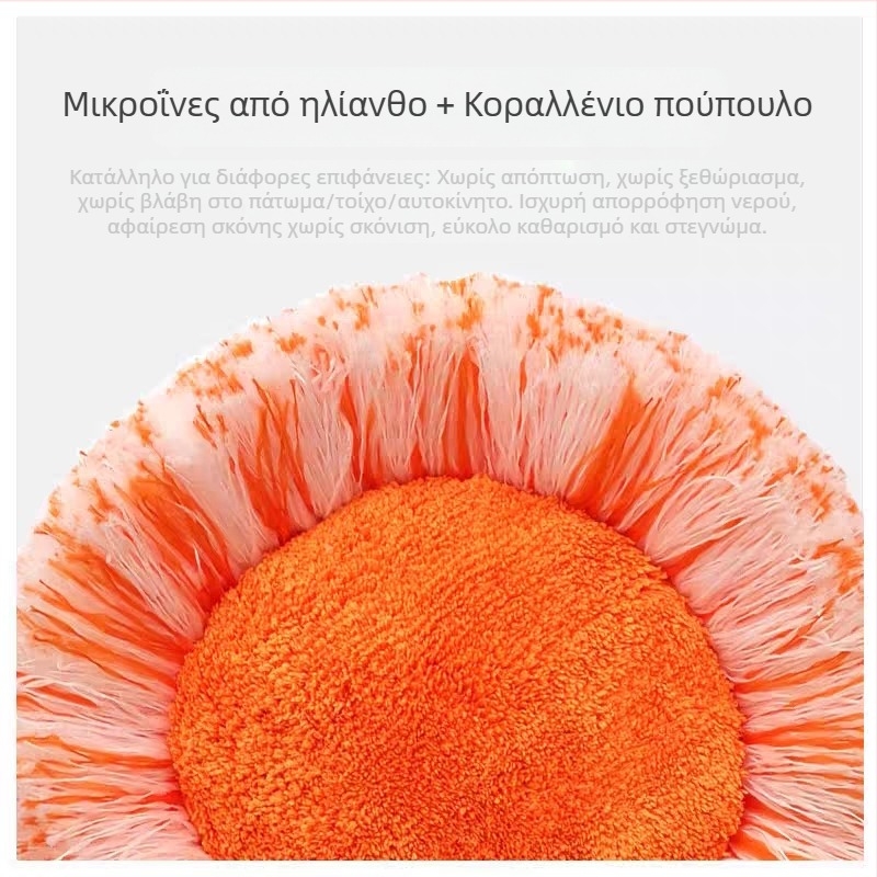 Πολυλειτουργική τηλεσκοπική σφουγγαρίστρα ηλίανθου οικιακής χρήσης με ένα ρυμούλκημα καθαρής σκόνης καθαρισμού οροφής πλύσης αυτοκινήτου τεχνητή σφουγγαρίστρα ηλίανθου