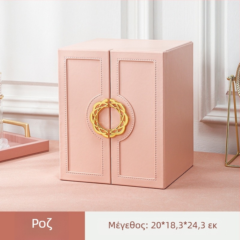 Κουτί αποθήκευσης κοσμημάτων Little Red Book Light Πολυτελές οικιακό κουτί κοσμημάτων μεγάλης χωρητικότητας πολλαπλών στρώσεων για σκουλαρίκια και δαχτυλίδια, κουτί κοσμημάτων