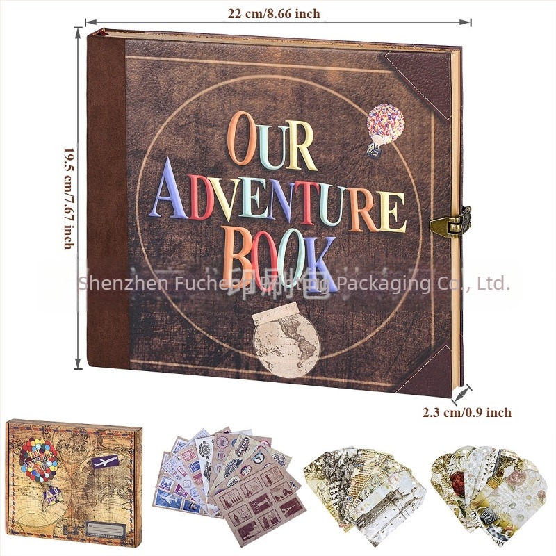 Άλμπουμ φωτογραφιών Adventure DIY Amazon Explosions Flying House Balloon House Kraft Paper Retro Handmade Tether