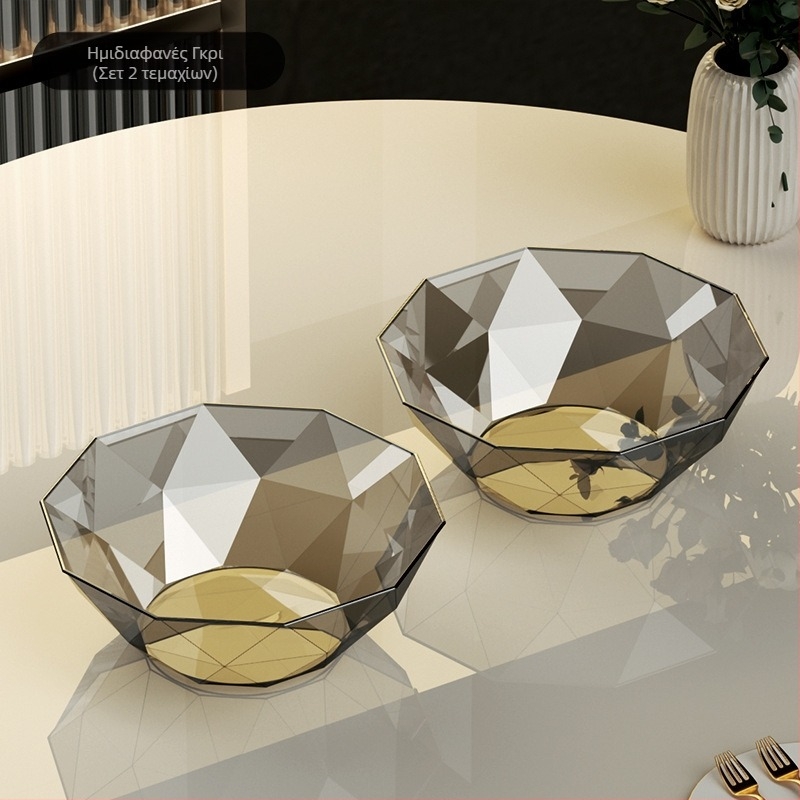 Πιάτο φρούτων Σαλόνι Οικιακό Τραπεζάκι σαλονιού Πιάτο φρούτων 2024 Νέα είσοδος Πολυτελή σνακ υψηλής ποιότητας Πιάτο καραμελών από κρυστάλλινο νιπτήρα φρούτων υψηλής ποιότητας