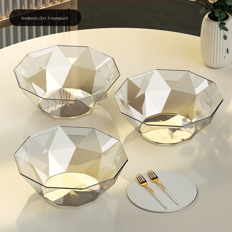 Πιάτο φρούτων Σαλόνι Οικιακό Τραπεζάκι σαλονιού Πιάτο φρούτων 2024 Νέα είσοδος Πολυτελή σνακ υψηλής ποιότητας Πιάτο καραμελών από κρυστάλλινο νιπτήρα φρούτων υψηλής ποιότητας