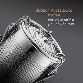 Καλάθι άλμης από ανοξείδωτο ατσάλι, καλάθι άλμης με πυκνό πλέγμα, καλάθι διάτρησης σκωρίας, ψαρόσουπα, ζεστό δοχείο σούπας, καλάθι μπαχαρικών με μπάλα καρυκευμάτων