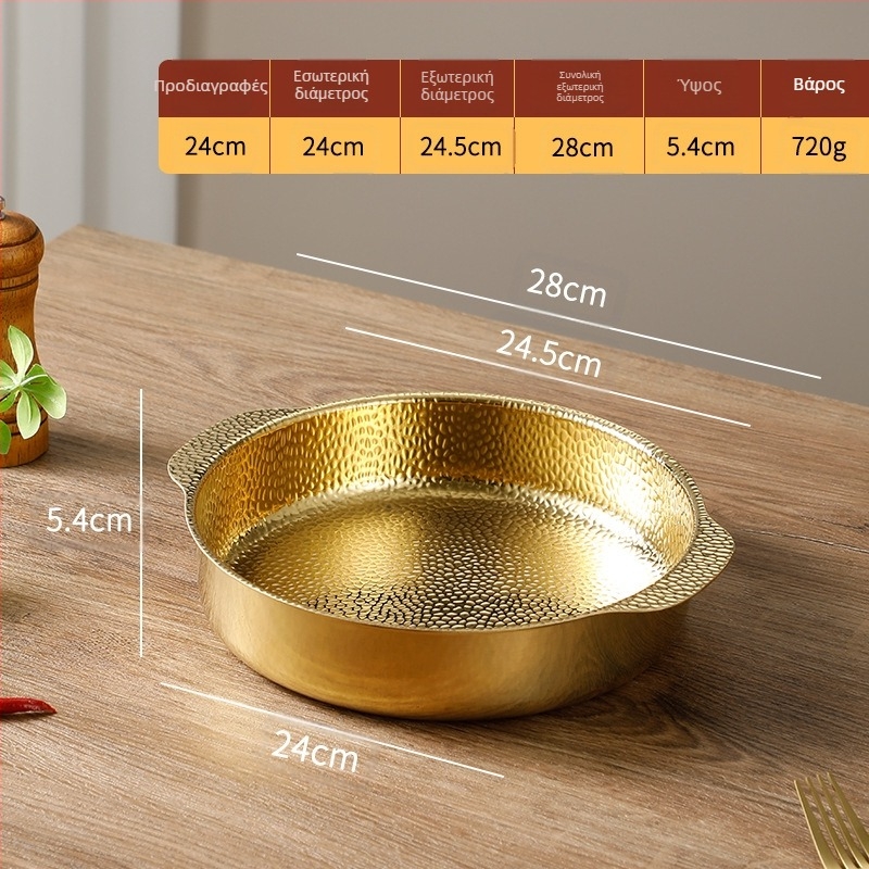 Χιονονιφάδα σούπας από ανοξείδωτο ατσάλι με θαλασσινά, κορεάτικη σούπα σε στιλ εξαιρετικά χοντρό τηγάνι, αντικολλητική κατσαρόλα με μοτίβο σφυριού