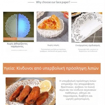 Χαρτί απορρόφησης λαδιού Χαρτί βάσης λουλουδιών Στρογγυλό χαρτί λουλουδιών Χαρτί ψησίματος Χαρτί μαξιλαριού λουλουδιών κουζίνας Χαρτί πίτσας Χαρτί δαντέλας Χαρτί μαξιλαριού χονδρικής