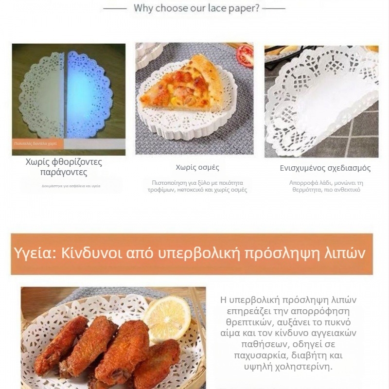 Χαρτί απορρόφησης λαδιού Χαρτί βάσης λουλουδιών Στρογγυλό χαρτί λουλουδιών Χαρτί ψησίματος Χαρτί μαξιλαριού λουλουδιών κουζίνας Χαρτί πίτσας Χαρτί δαντέλας Χαρτί μαξιλαριού χονδρικής