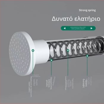 Τηλεσκοπική ράβδος χωρίς διάτρηση Ράβδος κρεμάστρας ρούχων Ράβδος τουαλέτας μπάνιου Ράβδος κουρτίνας ντους Ράβδος κουρτίνας Ράβδος στήριξης ντουλάπας υπνοδωματίου