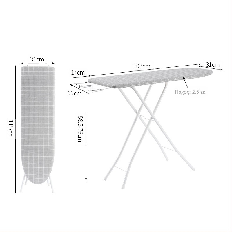 Σιδερώστρα σπιτιού Μεγάλο μικρό μέγεθος Πτυσσόμενη σιδερώστρα Σετ σιδερώστρας ξενοδοχείου Σιδερώστρα Rack Σιδερώστρα Τραπέζι σιδερώματος