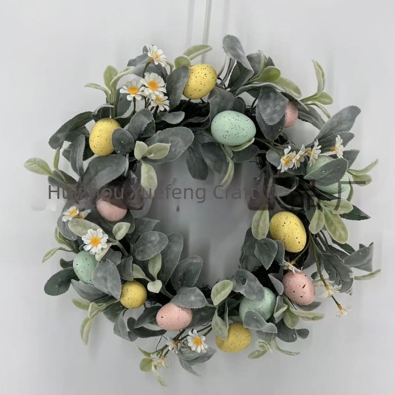 2025 Διασυνοριακές Διακοσμήσεις Amazon για το Πάσχα, Νέες Διακοσμήσεις, Διακόσμηση για το Στέφανο του Πάσχα με Αυγά, Διακόσμηση για τον Τοίχο του Ξενοδοχείου, Κρεμαστό