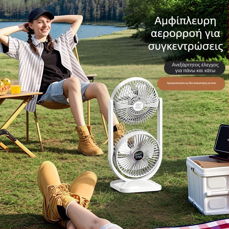 Νέος ανεμιστήρας φόρτισης USB ανεμιστήρας επιφάνειας εργασίας μεγάλος ανεμιστήρας αμφίδρομος ανεμιστήρας εξωτερικού χώρου κατασκευαστές ανεμιστήρων κάμπινγκ