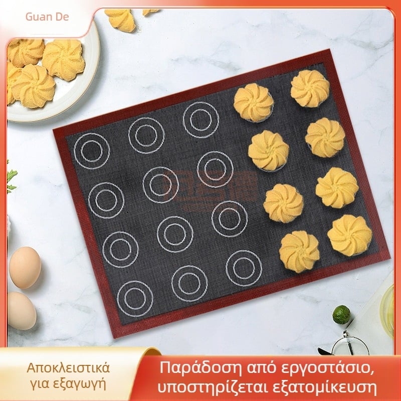 Amazon Αντικολλητικό κοίλο χαλάκι ψησίματος Μπισκότα ψησίματος Ψωμί φουσκωτού ψωμιού Αναπνεύσιμο κοίλο χαλάκι ψησίματος σιλικόνης από γυάλινες ίνες