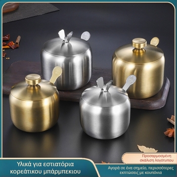 Δεξαμενή καρυκευμάτων Κουζίνα Οικογένεια 304 ανοξείδωτου δεξαμενών καρυκευμάτων Ενιαία εμπορική δεξαμενή λαδιού τσίλι εστιατορίων Δεξαμενή αλατισμένη δεξαμενή καρυκευμάτων Κιβώτιο καρυκευμάτων