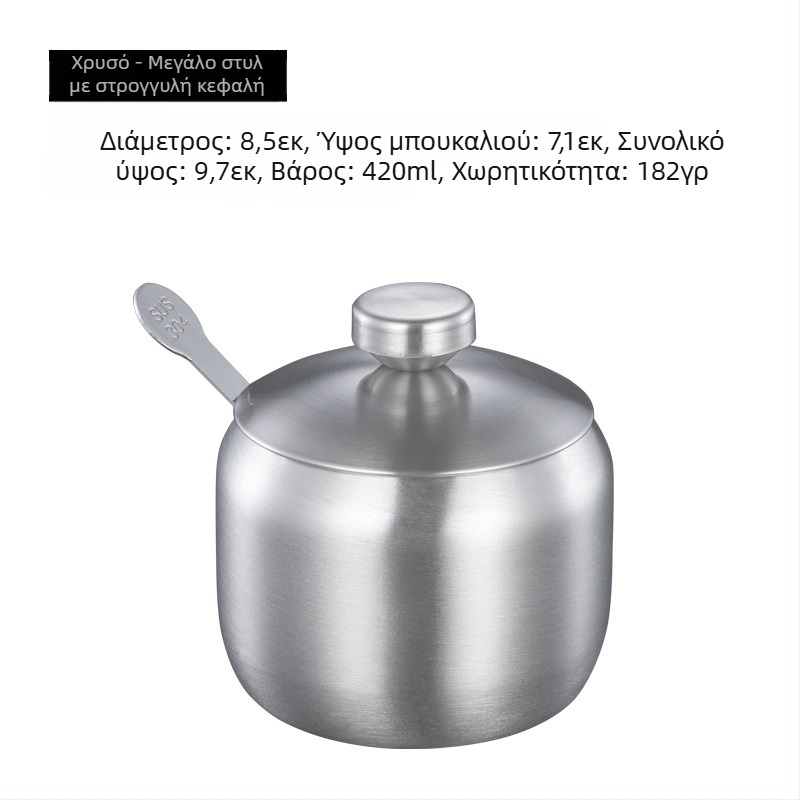 Δεξαμενή καρυκευμάτων Κουζίνα Οικογένεια 304 ανοξείδωτου δεξαμενών καρυκευμάτων Ενιαία εμπορική δεξαμενή λαδιού τσίλι εστιατορίων Δεξαμενή αλατισμένη δεξαμενή καρυκευμάτων Κιβώτιο καρυκευμάτων