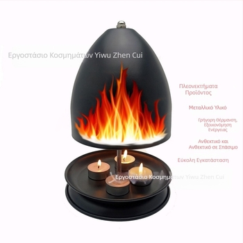 Διασυνοριακή κεραμική θερμαντική σόμπα κεριών με θερμαντικό χεριών Φούρνος ρεσώ Κεραμικό καλοριφέρ