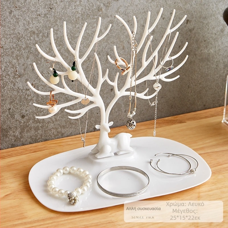 Νέα σκουλαρίκια σε σχήμα δέντρου κέρατος ελαφιού, ράφι επίδειξης κοσμημάτων, σκουλαρίκια βραχιόλι, αποθήκευση κοσμημάτων, κρεμάστρα Fawn, μοντέρνα και οικονομικά προσιτή