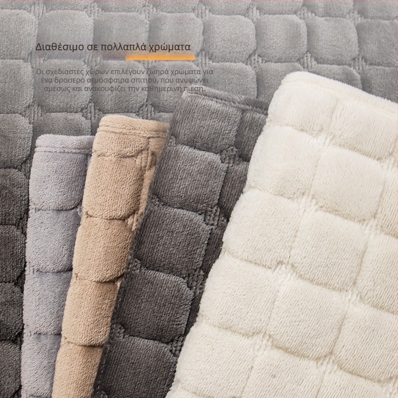 Μαξιλάρι Καναπέ Flannel Plaid Winter Light Πολυτελές Advanced Sense Λούτρινο Απλό Δερμάτινο Κάλυμμα Καναπέ από Πουά