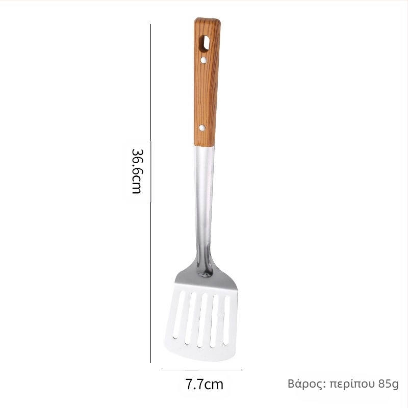 Ανοξείδωτη σπάτουλα, σουρωτήρι, φτυάρι, αποχέτευση σούπας, πλήρες σετ οικιακών σκευών κουζίνας, σετ μαγειρικών σκευών, κουτάλι, σετ πέντε τεμαχίων