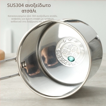 Τηγάνι από ανοξείδωτο ατσάλι 304 με φίλτρο, επαγγελματικής χρήσης, τηγανητά σουβλάκια, μικρή κατσαρόλα κουζίνας, πολυλειτουργικό, παχύρρευστο τηγάνι, διασυνοριακό