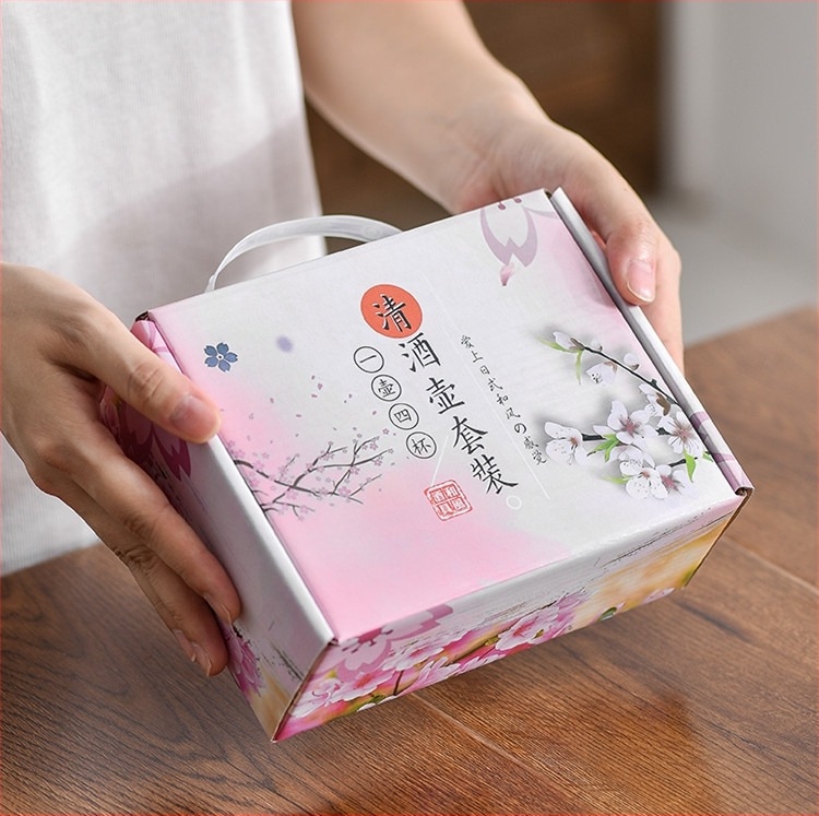 Σετ κρασιού Izakaya, κεραμικό δοχείο κρασιού σε ιαπωνικό στιλ, αντίκα, κύπελλο κρασιού και άνεμος, ζωγραφισμένο στο χέρι σετ κρασιού