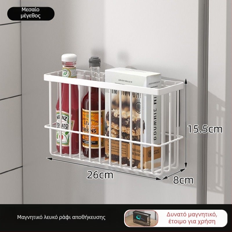 Μαγνητική θήκη ψυγείου κουζίνας για τη διατήρηση φρέσκων αντικειμένων, τσάντα για χαρτομάντιλα, πλαϊνή θήκη για τη διατήρηση φρέσκων αντικειμένων, φιλμ για την διατήρηση φρέσκων αντικειμένων χωρίς τρυπήματα