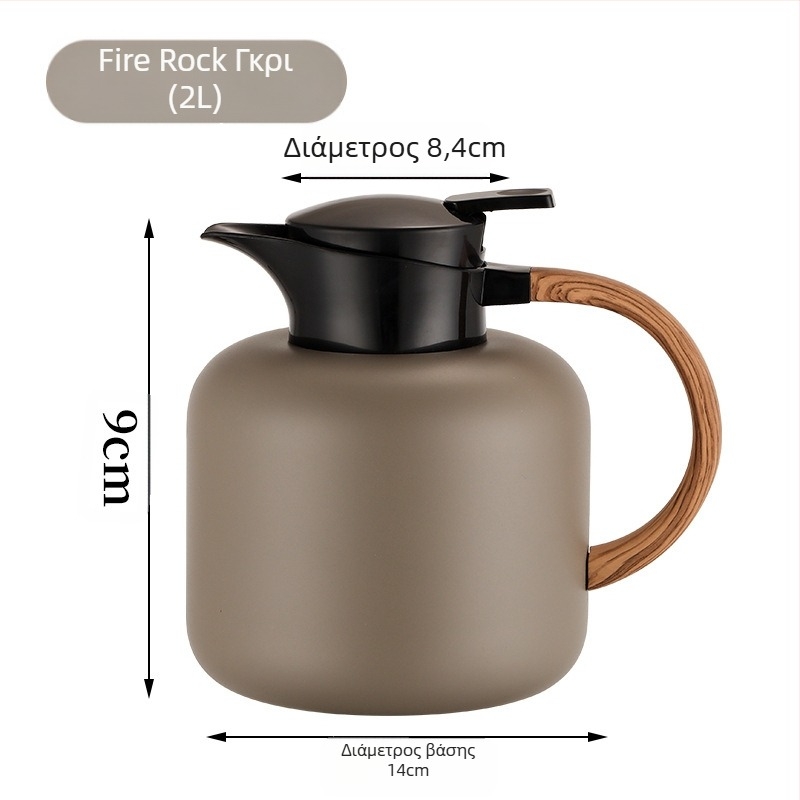 Τσαγιέρα κενού αέρος διπλής στρώσης θερμομόνωσης αντι-εγκαύματα θερμός μεγάλης χωρητικότητας μπουκάλι διατήρησης θερμότητας υψηλής ποιότητας δώρα