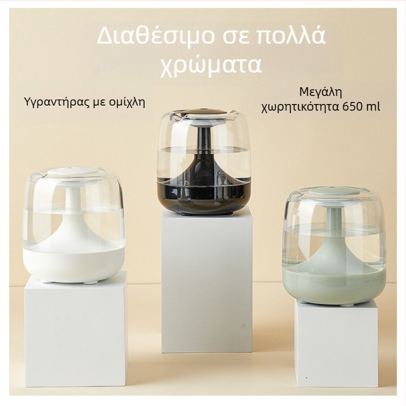 Διασυνοριακός κατασκευαστής πολύχρωμος υγραντήρας υπνοδωματίου μικρή επιφάνεια εργασίας σιωπηλή κοιτώνα αέρα ατμόσφαιρα φως ενυδατική μηχανή αρωματοθεραπείας