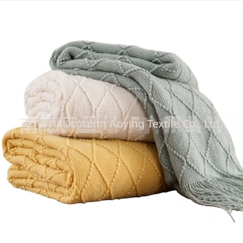 Amazon Κουβέρτα με φούντα Κουβέρτα καναπέ Κουβέρτα με καθαρό χρώμα Πλεκτή κουβέρτα Κουβέρτα πετσετών B&B