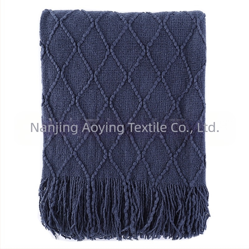Amazon Κουβέρτα με φούντα Κουβέρτα καναπέ Κουβέρτα με καθαρό χρώμα Πλεκτή κουβέρτα Κουβέρτα πετσετών B&B
