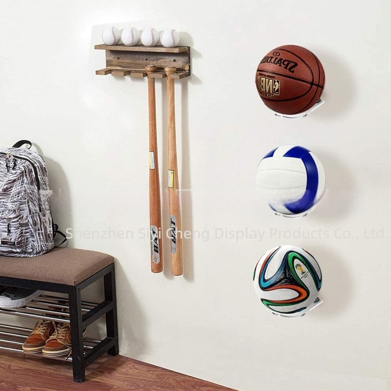 Ακρυλική βάση ποδοσφαίρου Star Signature μαύρη επιτοίχια αποθήκευση μπάνιου, επιτοίχια δημιουργική αποθήκευση