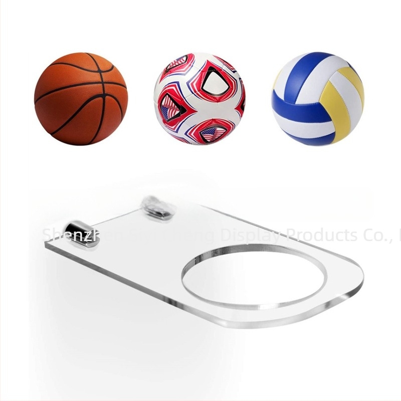 Ακρυλική βάση ποδοσφαίρου Star Signature μαύρη επιτοίχια αποθήκευση μπάνιου, επιτοίχια δημιουργική αποθήκευση