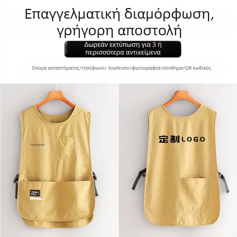 Αδιάβροχο γιλέκο εργαλείων οικιακής χρήσης ποδιά κουζίνας catering ειδικό γιλέκο 2025 μοντέρνα μέση μαγειρέματος για άνδρες και γυναίκες