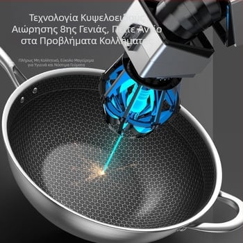 Νέο τηγάνι από ανοξείδωτο ατσάλι με αντικολλητική κυψέλη, οικιακό τηγάνι, γενικής χρήσης, χονδρικής