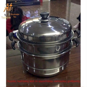 Αυτοπωλούμενος ατμομάγειρας από ανοξείδωτο χάλυβα 28cm πολλαπλών στρώσεων ατμομάγειρας σούπας διπλής σχάρας από ανοξείδωτο χάλυβα δώρο χονδρικής