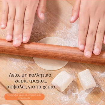 Πλάστης από μασίφ ξύλο με επιμήκυνση δέρματος ζυμαρικών, ειδικός κύλινδρος ψησίματος, πιέζοντας πίσσα, πλάστης για οικιακά νουντλς
