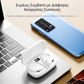 Yf-8 Εξωτερικού Εμπορίου Διασυνοριακά Ακουστικά Bluetooth Tws Ear-Hook, Ασύρματα Ακουστικά με Διπλό Αυτί, Χωρίς Ενσωματωμένο Ακουστικό, Μεγάλη Διάρκεια Μπαταρίας