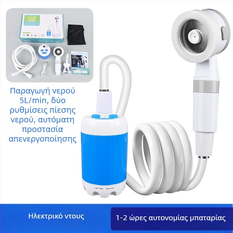 Ruikang εξωτερικό μπάνιο τεχνούργημα βολικό εργοτάξιο κοιτώνα κάμπινγκ απλό ντους ασύρματη συσκευή μπάνιου επαναφορτιζόμενη αντλία νερού