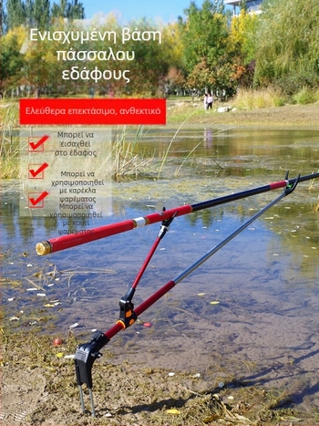 Βάση γείωσης από ανοξείδωτο χάλυβα για καλάμι ψαρέματος, βάση διπλής χρήσης για μπαταρία, κουτί ψαρέματος, καρέκλα ψαρέματος, ράφι καλαμιού, πλαίσιο στήριξης καλαμιού χονδρικής