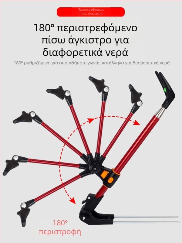 Βάση γείωσης από ανοξείδωτο χάλυβα για καλάμι ψαρέματος, βάση διπλής χρήσης για μπαταρία, κουτί ψαρέματος, καρέκλα ψαρέματος, ράφι καλαμιού, πλαίσιο στήριξης καλαμιού χονδρικής