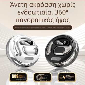 Νέο προϊόν 2025 K02-K03 Ασύρματα ακουστικά Bluetooth 5.5 ιντσών με στερεοφωνικό σύστημα binaural M76 για τοποθέτηση στο αυτί, Εξαγωγή καυτού μοντέλου Ows