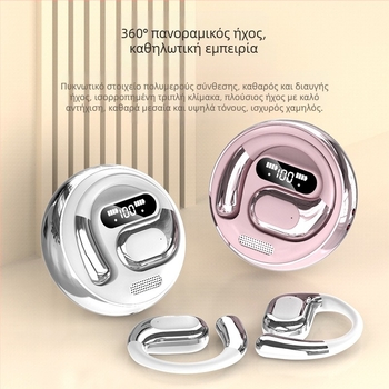 Νέο προϊόν 2025 K02-K03 Ασύρματα ακουστικά Bluetooth 5.5 ιντσών με στερεοφωνικό σύστημα binaural M76 για τοποθέτηση στο αυτί, Εξαγωγή καυτού μοντέλου Ows