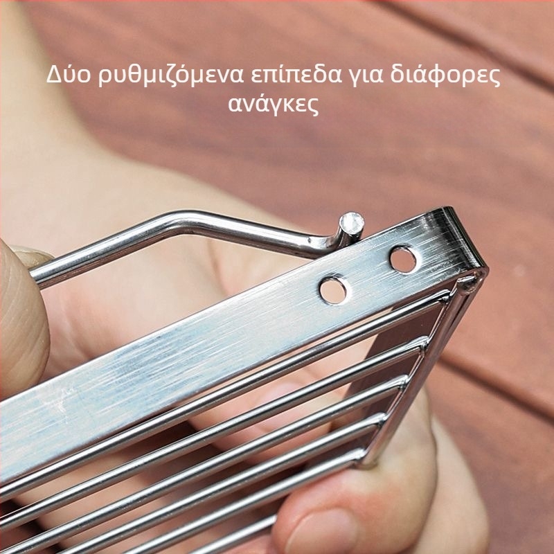 Βολική πτυσσόμενη σχάρα μπάρμπεκιου πολλαπλών λειτουργιών, σχάρα μαγειρέματος από ανοξείδωτο ατσάλι, βάση σόμπας, σχάρα μπάρμπεκιου, σχάρα ματιών, σχάρα κάμπινγκ, ράφι ποτ