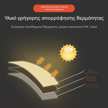 Εξωτερική ηλιακή τσάντα νερού για κάμπινγκ, φορητή μπανιέρα, τσάντα ζεστού νερού για ταξίδια, μεγάλη χωρητικότητα, πτυσσόμενη τσάντα αποθήκευσης νερού