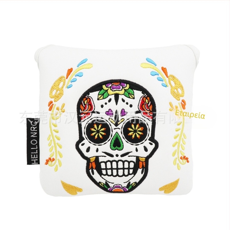 Νέοι κατασκευαστές χονδρικής διασυνοριακής κάλυψης μπαστουνιών γκολφ ηλεκτρονικού εμπορίου κάλυψης στύλου ξύλινη κάλυψη στύλου κοστουμιού κρανίου ώθησης στύλου