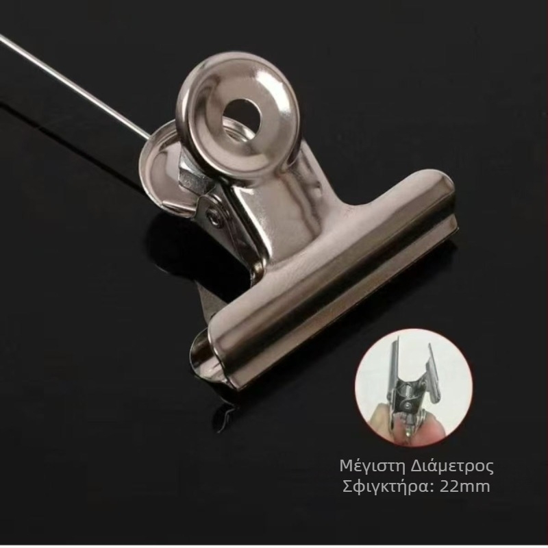 Ανοξείδωτο ατσάλινο κουδούνι συναγερμού, καλάμι ρίψης ψαριών με κλιπ συναγερμού, αυτόματη υπενθύμιση κουδουνιού ψαριών εκτός σύνδεσης