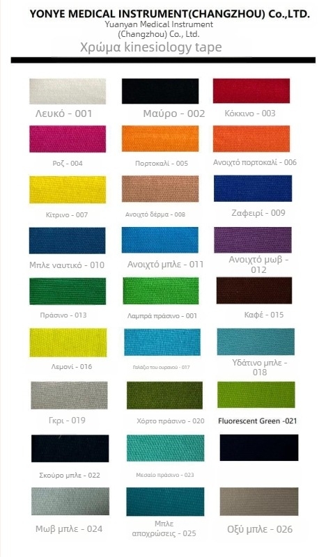 Ταινία ανόρθωσης στήθους, βαμβακερή ταινία μυών, ελαστική υφασμάτινη ταινία κινησιολογίας, ταινία μυών, αθλητική ταινία, αθλητική προστασία