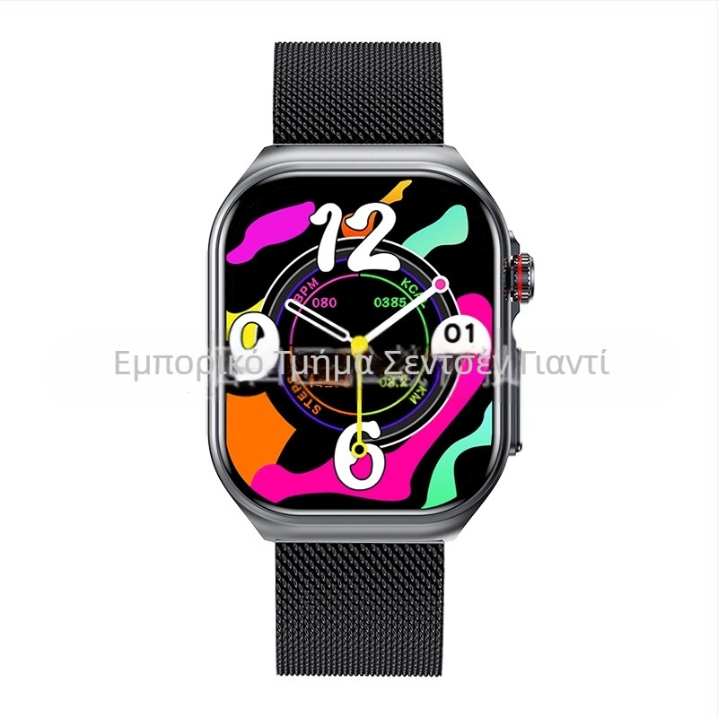 Έξυπνο ρολόι Et585 με οθόνη Amoled, Bluetooth, κλήση, καρδιακός ρυθμός, ύπνος, βηματόμετρο, αθλητικό ρολόι, βραχιόλι, διασυνοριακό