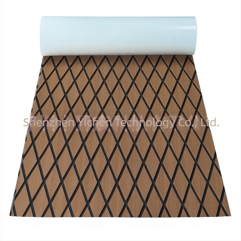 Αντιολισθητική σανίδα δαπέδου για γιοτ, αντιολισθητικό προστατευτικό υποπόδιο, αξεσουάρ καγιάκ, χαλάκι δαπέδου Rhombus Teak Marine Eva